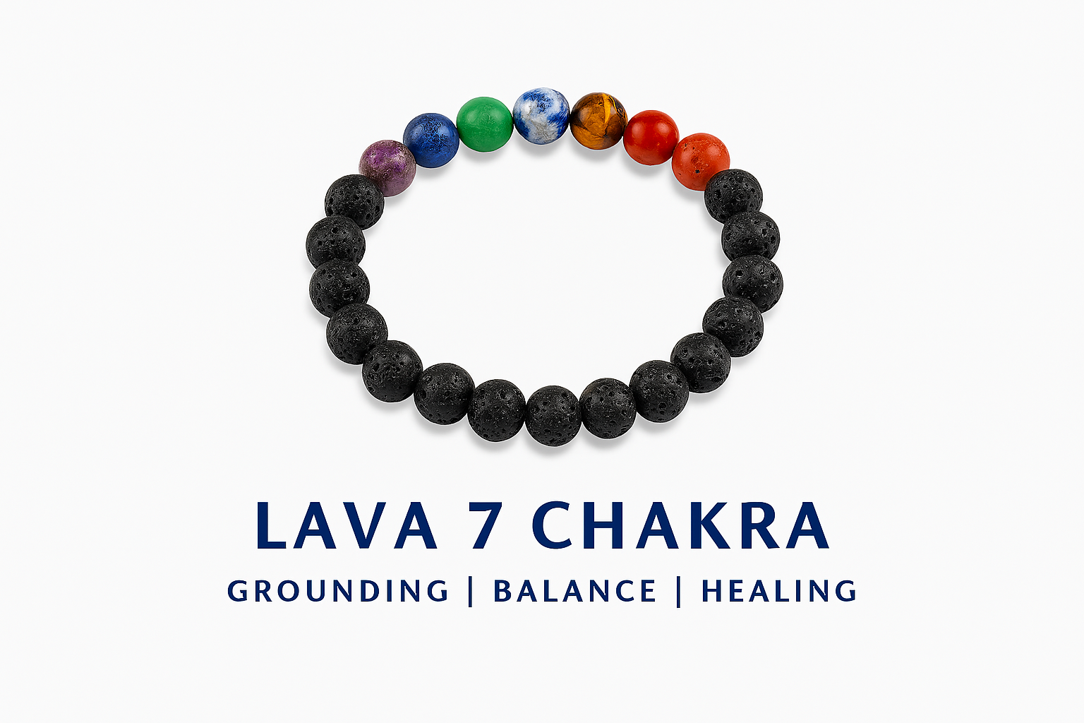 Lava 7 Chakra Bracelet